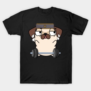 Funny pug is exercising T-Shirt